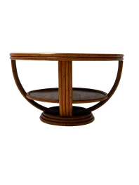Mid-Century Modern Two-Tier Side Table In the style of Paul Frankl, 1950s